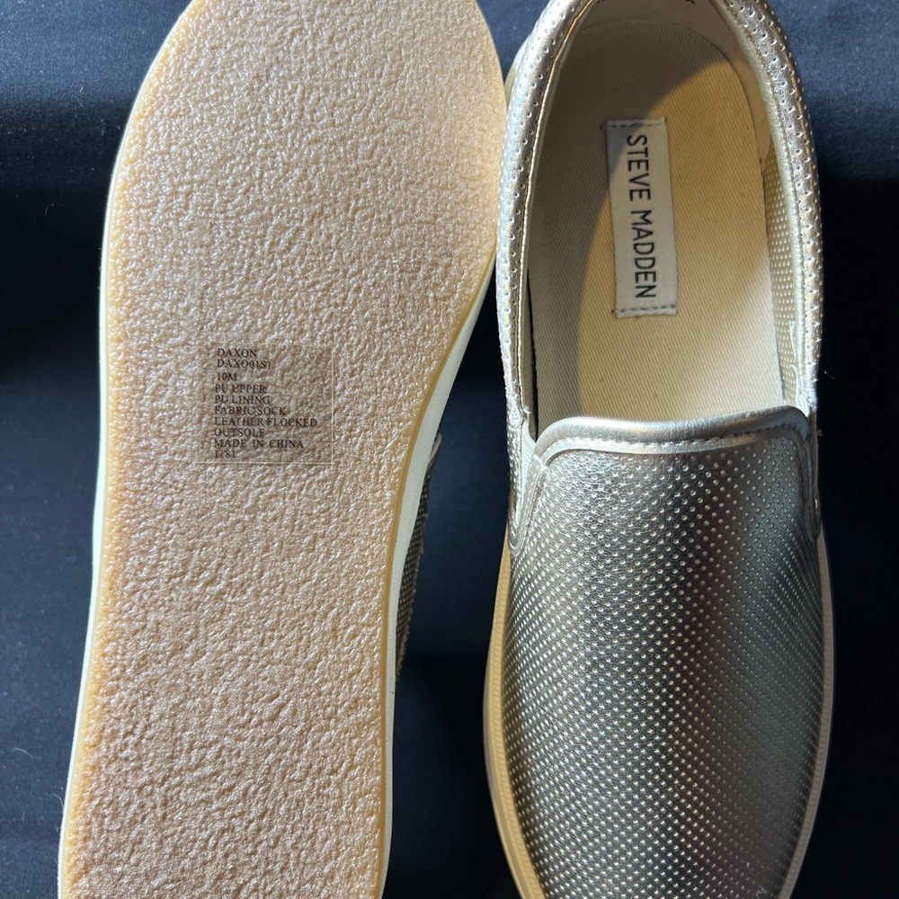 Metallic Gold Steve Madden Tennis